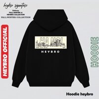 Áo Hoodie HÀ NỘI - SÀI GÒN Cực Đẹp, Form Rộng Dáng Unisex Hàng Nỉ Cao Cấp Bo Chun Xịn Xò