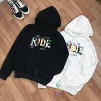 ÁO HOODIE HAI MÀU ĐEN TRẮNG  RIDE   PHÁ CÁCH CHO CÁC BẠN NAM NỮ TP602