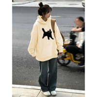 áo hoodie hàng nước ngoài in hình con mèo