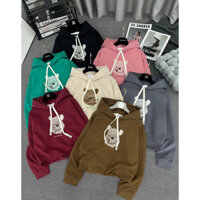 Áo Hoodie hình Gấu mũ rộng