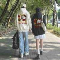 Áo Hoodie Hình Mèo Cute - Áo Khoác Nỉ Có Nón Mũ 2 Lớp -Form Rộng Unisex Hàn Quốc Cặp Đôi Nam Nữ - Thu Đông