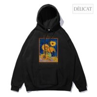 Áo hoodie hoạ tiết Hoa hướng dương