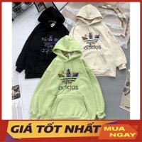 Áo Hoodie In Chữ Adidas Chất Nỉ Dày Hàng Quảng Châu M9000