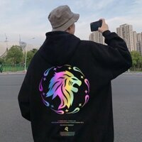 Áo Hoodie In Hình Cung Hoàng Đạo phản quang 7 màu Sư Tử, Ma Kết, Nhân Mã Form Unisex Nam Nữ, áo hoodie nỉ