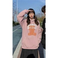 ÁO HOODIE IN HÌNH GẤY BESDY FORM RỘNG, ÁO KHOÁC CẶP ĐÔI TÌNH YÊU MÙA THU ĐÔNG CHẤT NỈ NGOẠI DÀY DẶN alo_shop