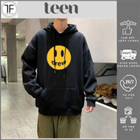 Áo Hoodie In Hình Mặt Cười Nỉ Bông Dày Dặn Siêu Ấm, Áo Khoác Unisex Nam Nữ Form Rộng Cao Cấp