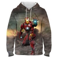 Áo Hoodie In Họa Tiết Iron Man Marvel 3D Thời Trang Xuân Thu Cho Nam Và Nữ