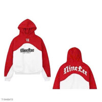Áo hoodie in LTINE LEE phối 2 màu phong cách chất thun nỉ dày mền mịn form rộng