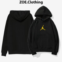áo Hoodie JORDAN nỉ cotton form rộng unisex, Hoodie dáng rộng dài tay, phong cách thể thao đường phố, Zoeclothing