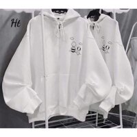 Áo hoodie khoá đôi bạn
