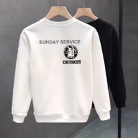 Áo hoodie không mũ cổ tròn in hình thương hiệu thời trang, áo len dài tay đa năng cho nam mùa xuân và mùa thu, kiểu dáng thời trang Hồng Kông, kiểu dáng rộng rãi, áo nam phong cách