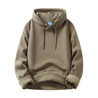 Áo hoodie liền mũ mùa xuân thu mẫu nam Áo khoác thời trang lót nhung dày dặn cho nam rộng rãi thương hiệu thời trang chui đầu