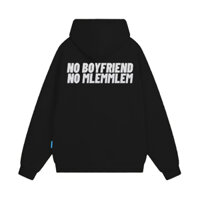 Áo Hoodie Local Brand Unisex SILENCE T-SHIRT "No boyfriend No Mlemmlem",  áo hoodie nỉ bông form rộng cứng cáp oversize