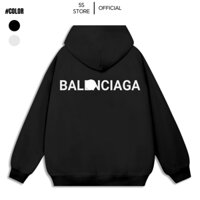 Áo Hoodie logo BALENCIA.GA Nam Nữ Form Rộng chất liệu nỉ cao cấp- 5T Store ( TẶNG TẤT NI-KE CỔ CAO )