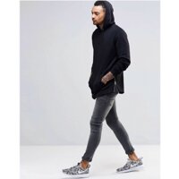 Áo Hoodie lót bông có zip kéo thời trang