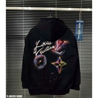 Áo hoodie LOUIS nỉ lót lông cừu nam nữdày dặn ấm áp hình in caosu nổi áo khoác hoodie nam nữ