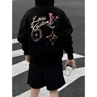 Áo hoodie louis nỉ lót lông cừu nam nữ cực dày dặn ấm áp hình in siêu nét  áo khoác hoodie nam nữ