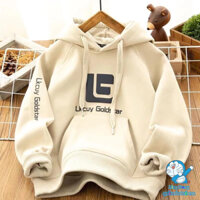 Áo hoodie  lsize đại, khoác nỉ có mũ cho bé trai, bé gái thu đông dày dặn siêu yêu cho bé trai bé gái 15-55kg GOLDSTAR