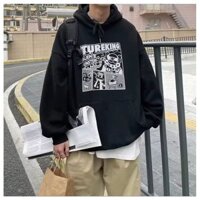 Áo hoodie [M-5XL] Áo hoodie nam xu hướng hip-hop đường phố phong cách Hàn Quốc In họa tiết hoạt hình cá tính Áo nỉ dài tay mùa đông Áo hoodie thông thường Tik Tok Trend Tide Brand