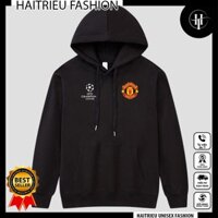 Áo hoodie Manchester United form rộng chất nỉ bông - Áo khoác nỉ nam nữ có mũ in logo MU