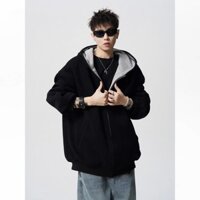 Áo Hoodie mát mẻ dành cho nam Bộ sưu tập hình cặp đôi Áo Hoodie màu sắc tương phản Áo khoác phù hợp cho mọi trận đấu Dạo phố Áo khoác dây kéo phù hợp