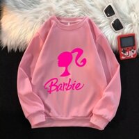 Áo Hoodie Màu Hồng In Hình Búp Bê Barbie Thời Trang Dành Cho Bé Gái