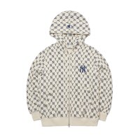 Áo hoodie MLB Monogram Hoodies All Over Hoodies Training Zip Up New York Yankees 3ATRM0121-50CRS
