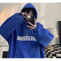 Áo hoodie MOSEVJUE siêu hot , chất nỉ ngoại form rộng cánh dơi hàng mũ 2 lớp to đẹp hình in sắc nét