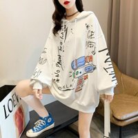 Aó hoodie nam , áo hoodie nữ , áo khoác áo hoodie cặp đôi nam nữ mặc - trắng - freesize