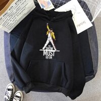 Áo Hoodie nam Hop Queen Freddie Mercury Áo nỉ Áo khoác Rock