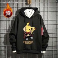 Áo Hoodie Nam In Hình Pikachu Thời Trang Thu Đông 2020