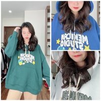 Áo hoodie nấm Mexican chữ in phồng unisex