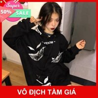 Áo hoodie nam nữ cá tính, áo hoodie chất nỉ họa tiết Venom TH25