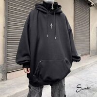 Áo Hoodie Nam Nữ Cổ Cao Khóa Zip SANVADIO Dáng Rộng Phối Khóa Kéo Thời Trang Kiểu Ninja, áo nỉ hoodie Retro Mỹ AN656