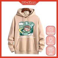 Áo hoodie nam nữ nỉ ngoại ulzzang unisex cặp đôi hàn quốc dày mịn chống nắng in hình phi hành gia - KEM ÁHD BÉ PH GIA - S&lt;45KG