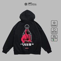 Áo hoodie nam nữ Squid Game Nhân vật áo đỏ cool ngầu nỉ bông cao cấp Unisex (Đen, Trắng)