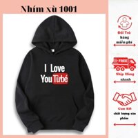 Áo Hoodie Nam Nữ Unisex Dáng Rộng I LOVE YOU TỪ BÉ Cá Tính