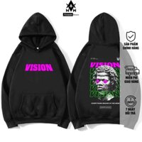 Áo Hoodie Nam Nữ VISION Form Rộng Unisex Vải Xịn