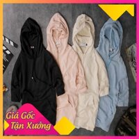 Áo hoodie ngắn tay nam nữ Form rộng - khoác nỉ form Unisex