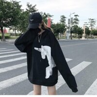 Áo hoodie ngựa trắng