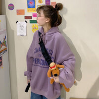 Áo hoodie nỉ bông form rộng hàng QC