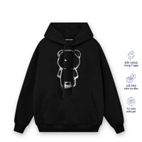 Áo hoodie nỉ bông  Gấu Rỗng nam nữ form rộng thu đông Local Brand