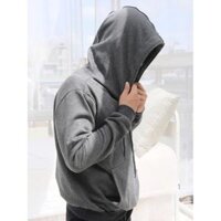 Áo Hoodie Nỉ Bông Hàng Cao Cấp unisexZOZO - XÁM LÔNG CHUỘT,L