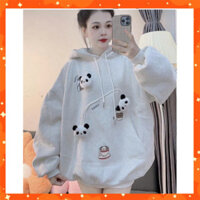 Áo hoodie nỉ bông thời trang dành cho nam giới nữ unisex kèm gấu panda phim hoạt hình siêu hot T349