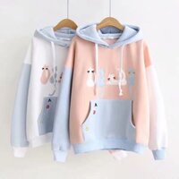 Áo Hoodie Nỉ Bông Thu Đông Không Xù, Mềm Mại, Thoải Mái Cho Bạn Nhỏ Chú Mèo ABC Hot Trend Unisex