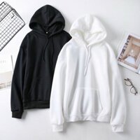 Áo hoodie nỉ bông trơn basic giá rẻ