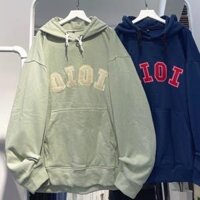 Áo Hoodie Nỉ Bông Unisex OIOI màu XÁM Nam nữ unisex ÁO KHOÁC HOODIE Jaystoree - Xanh Đậu,XL