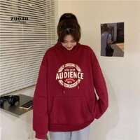 Áo Hoodie Nỉ Chữ Nhật Form Rộng Tay Phồng, Áo Hoodie Màu Đen Unisex, áo khoác hoodie nam nữ - AUDIENCE ĐỎ
