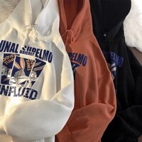 Áo Hoodie nỉ mũ rộng 2 lớp hình in thỏ cao cấp tạo điểm nhấn, kiểu dáng Hàn quốc, nỉ bông dày loại cao cấp