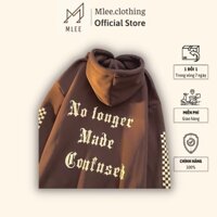Áo Hoodie Nỉ Ngoại No longer Tay Caro 4 Màu dưới 70kg - Áo Nỉ Unisex In Chữ Dáng Thụng G0210